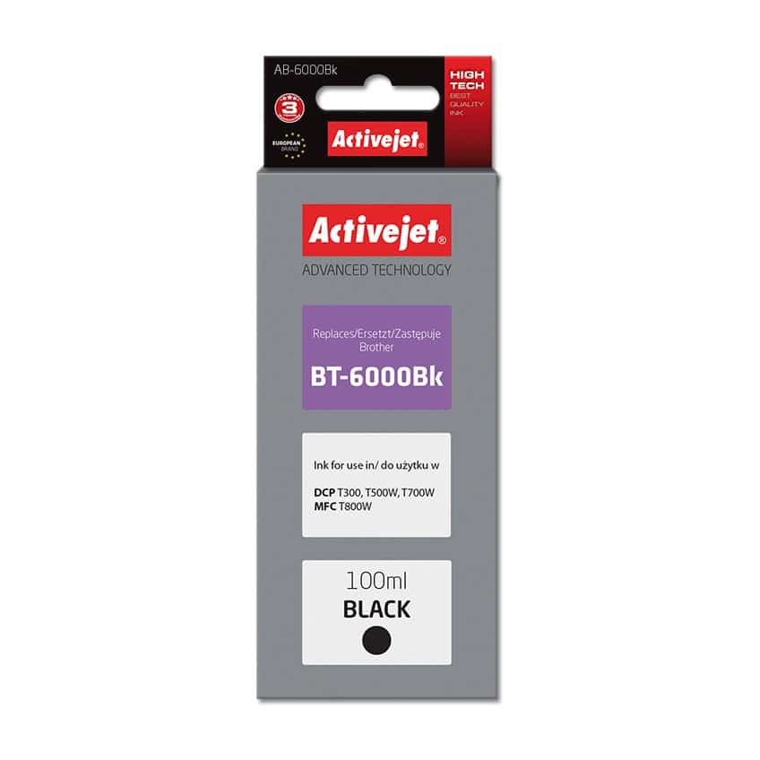 Tusz Activejet AB-6000Bk 100ml czarny do drukarek Brother